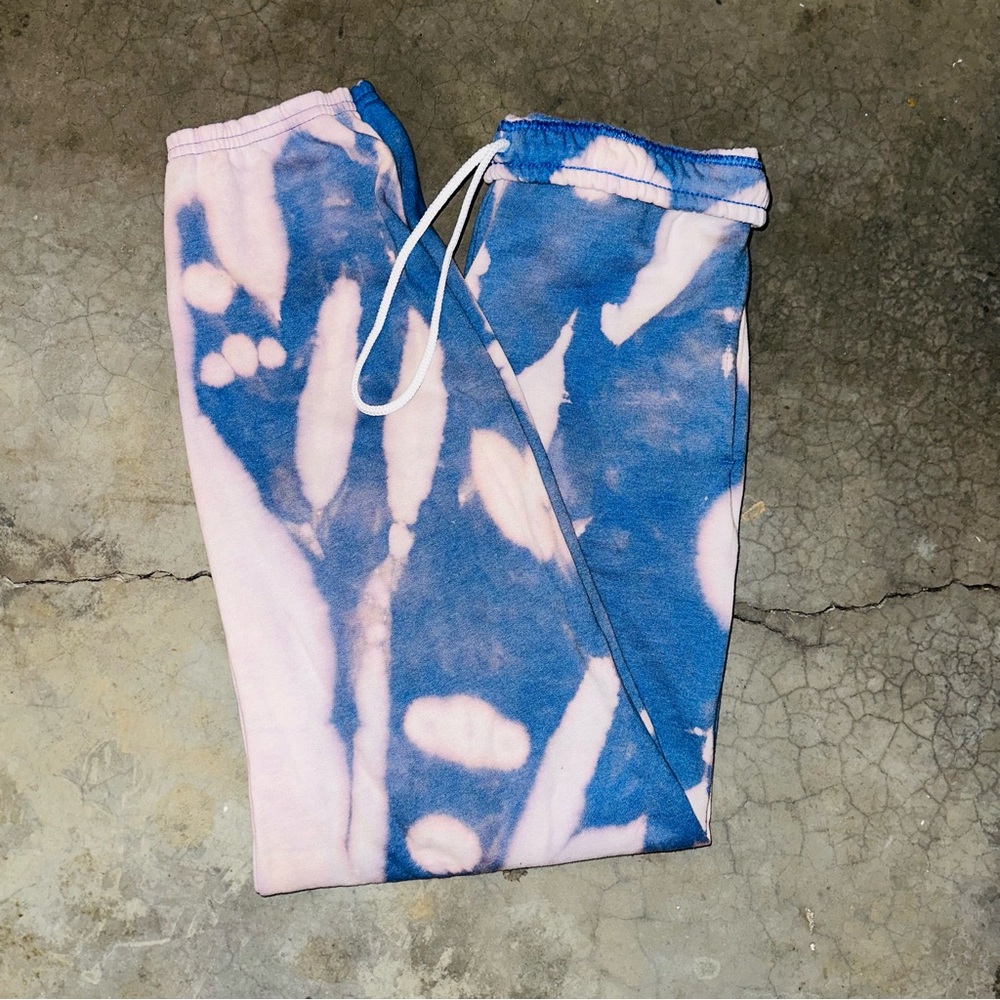 Blue Tie Dye Sweatpants